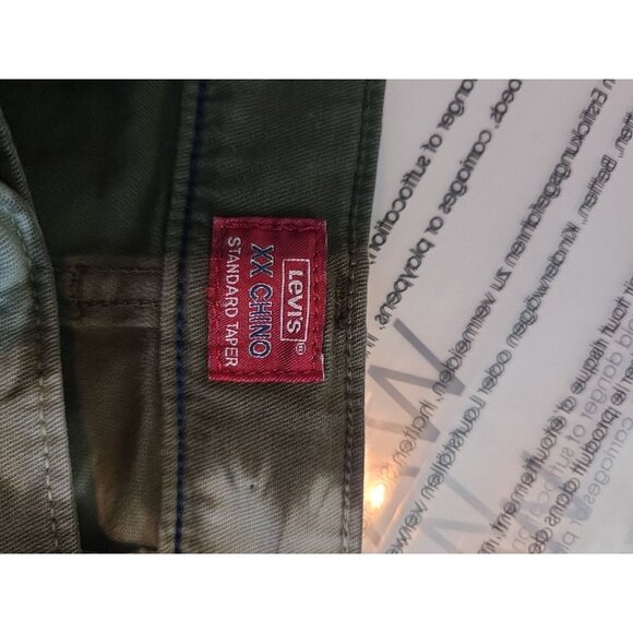 Levi's XX Men's Chino Standard Taper Pants Size 36x30 Regular Fit Green Tie Dye - Picture 4 of 5
